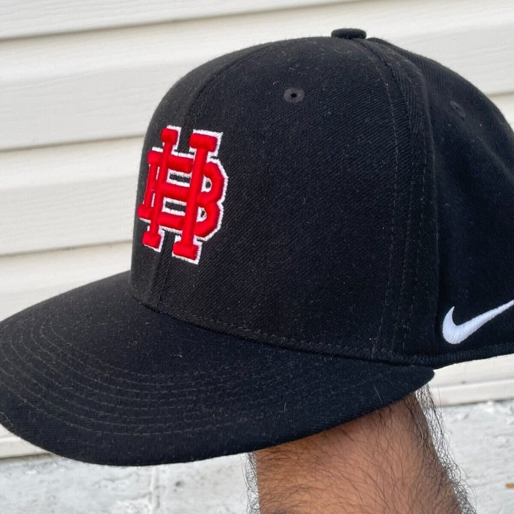 Nike Hat Black Dri fit 643 Sport Baseball Cap Hat Size L/XL - Picture 1 of 9